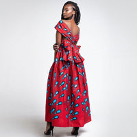 Sexy African Dresses for Women Print Clothing Formal Dresses Party Wear Sexy Ladies Clothes