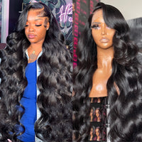 Body Wave Lace Front Wig Human Hair 13x4 Transparent Lace Loose Brazilian