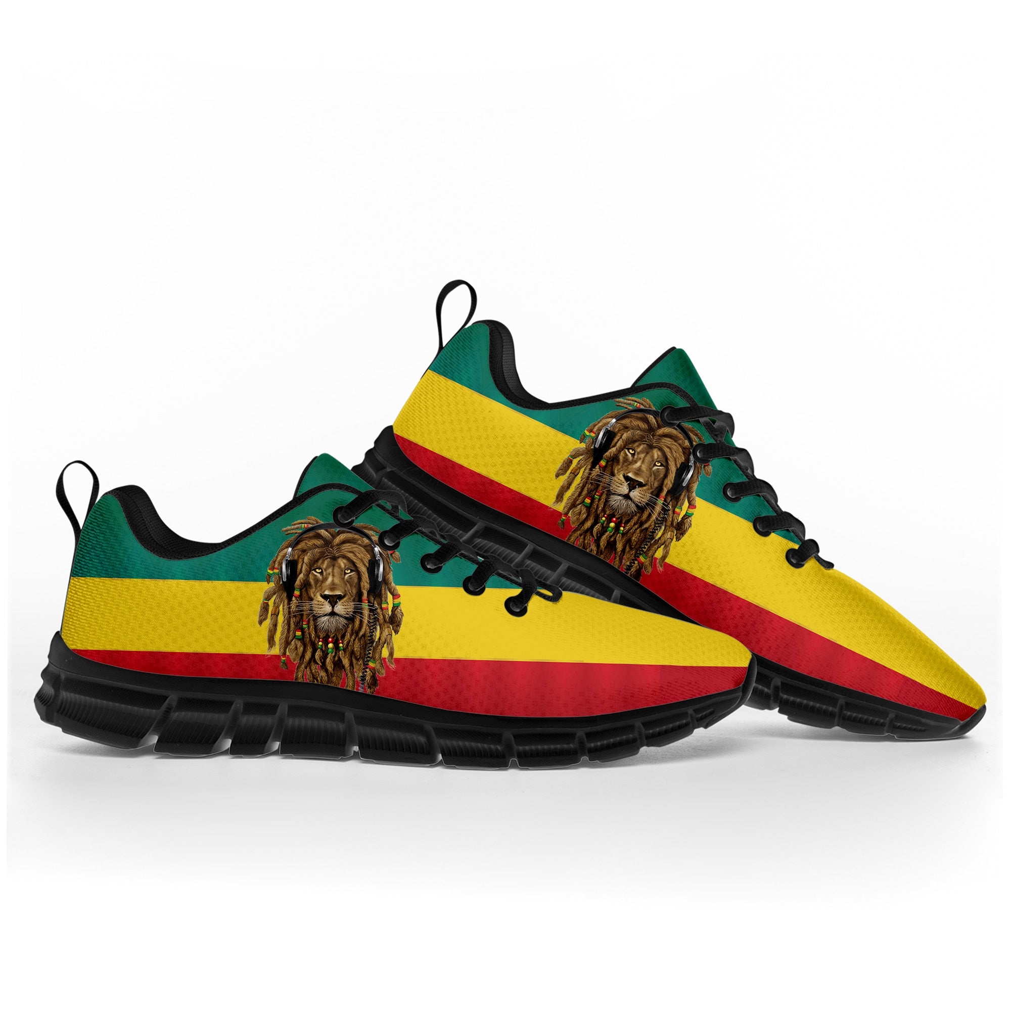Reggae Rastafarian Lion Of Judah Sports Shoes Mens Womens Teenager Kids Children Sneakers