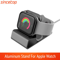 Exquisite Aluminum Silicon Bracket Charger Dock Station Charging Holder for Apple Watch Stand Serie SE/8/7/6/5/4/3/2/1