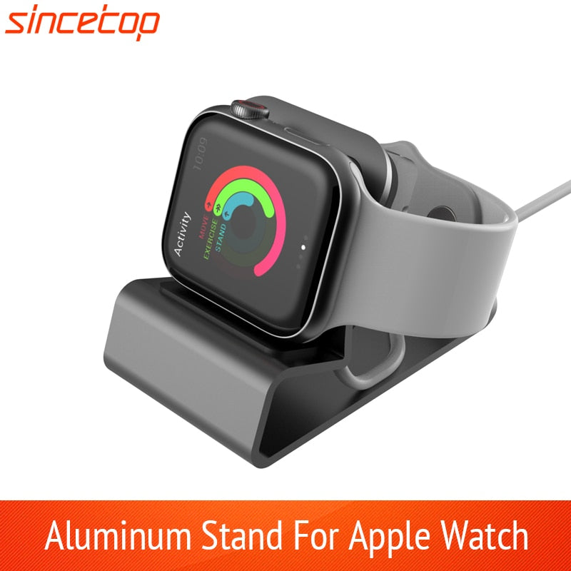 Exquisite Aluminum Silicon Bracket Charger Dock Station Charging Holder for Apple Watch Stand Serie SE/8/7/6/5/4/3/2/1