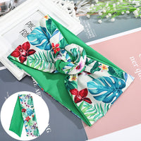 Levao Flower Printing Bandana Wire Headband Knotted Fashion Scarf Hairbands Hair Accessories for Women 2022 New Headwear