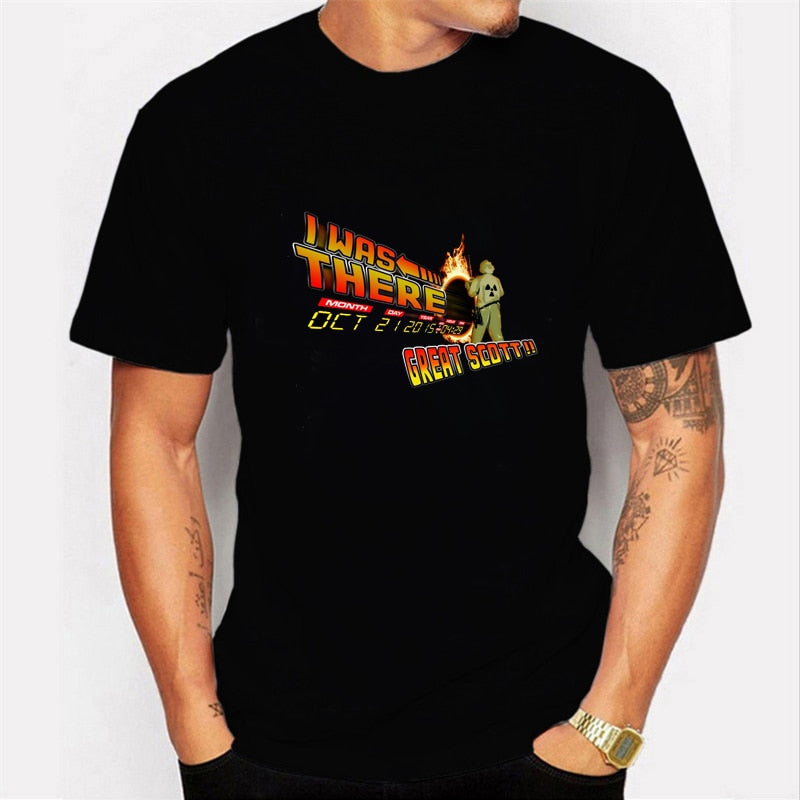 Back To The Future Tshirt Luminous T Shirt camiseta Summer Short Sleeve T Shirts back to future