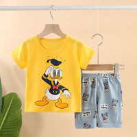 Disney Summer Cotton Baby Sets short sleeve Boy T-shirt + Shorts Sets Toddler Clothing Baby Boy Clothes