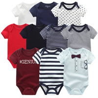 2023 Baby Rompers 5-pack infantil Jumpsuit Boy clothes Summer High quality Striped Clothing