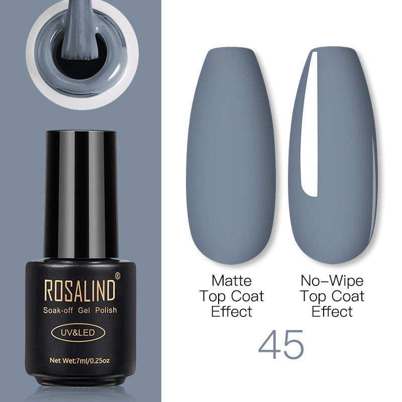 ROSALIND Gel Nail Polish Lamp All For Nails Art Manicure With Matt Base Top Coat Semi Permanant Gellak Nail Gel Polish Varnishes