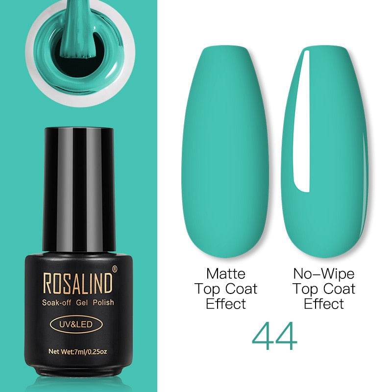 ROSALIND Gel Nail Polish Lamp All For Nails Art Manicure With Matt Base Top Coat Semi Permanant Gellak Nail Gel Polish Varnishes