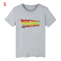 Back To The Future Tshirt Luminous T Shirt camiseta Summer Short Sleeve T Shirts back to future