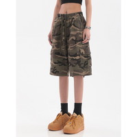 New Arrival 2023 High Quality Summer Fashion Casual Camouflage Camo Trousers Women Shorts Cargo Pocket Half Pants For Ladies