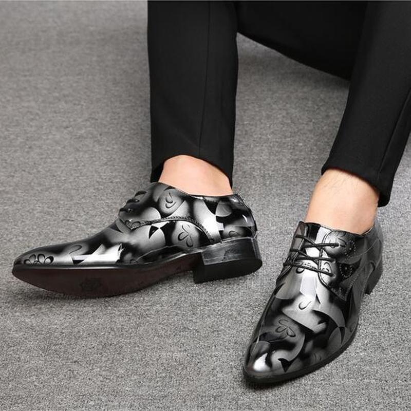 Patent Leather Oxford Shoes for Men Dress Shoes Men Formal Shoes Pointed Toe Business Wedding Shoes Plus Size  Dress Shoes