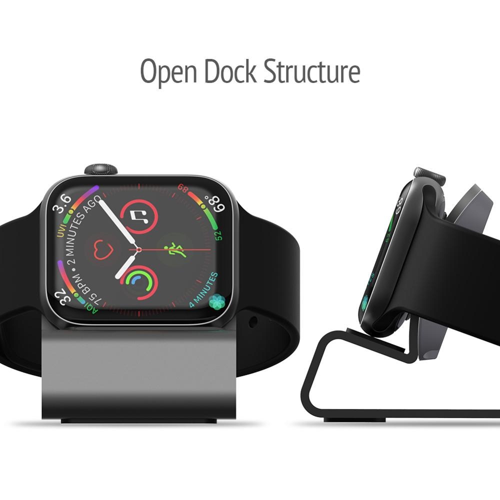 Exquisite Aluminum Silicon Bracket Charger Dock Station Charging Holder for Apple Watch Stand Serie SE/8/7/6/5/4/3/2/1