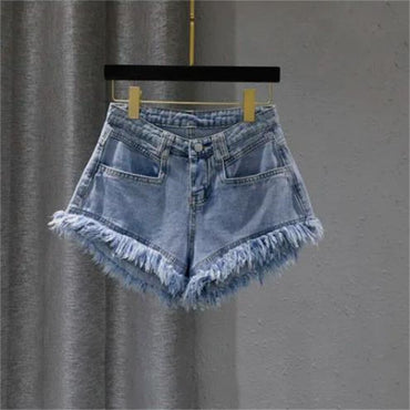 Summer Woman Denim Shorts High Waist Ripped Jeans Shorts Sexy Female Drop Shipping Short Pants Breechcloth Scanties Burrs 5XL