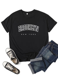 Brooklyn New York Women T Shirt Girl Graphic Printed Fashion Harajuku 2023 Streewear Clothes Causal Female Y2K Tops Tee