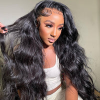 Body Wave Lace Front Wig Human Hair 13x4 Transparent Lace Loose Brazilian