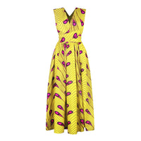 Sexy African Dresses for Women Print Clothing Formal Dresses Party Wear Sexy Ladies Clothes