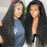 Karbalu HD Lace Frontal Wig Water Wave Lace Front Wig Brazilian Human Hair Wigs Wet And Wavy Curly Lace Front Human Hair Wigs