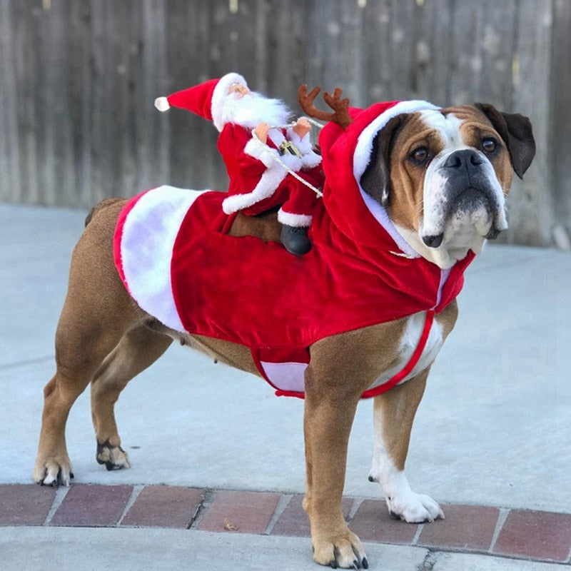 XS-2XL Warm Dog Clothes Dog Christmas Coat For Small Medium Dog