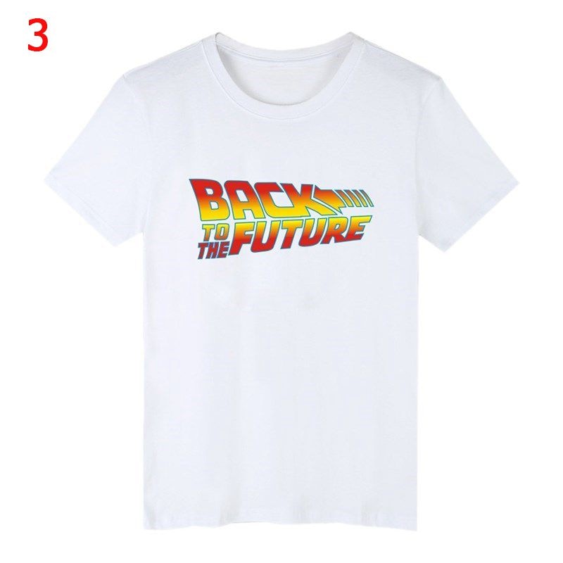 Back To The Future Tshirt Luminous T Shirt camiseta Summer Short Sleeve T Shirts back to future