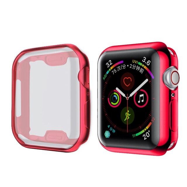 Slim TPU Watch Cover Case for Apple Watch Series 6 Se Case 40mm 44mm Case Protector Shell Cover for IWatch 5 4 3 2 42mm 38mm