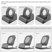 Exquisite Aluminum Silicon Bracket Charger Dock Station Charging Holder for Apple Watch Stand Serie SE/8/7/6/5/4/3/2/1