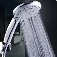 Zhang Ji 5 Modes Silicone Nozzle Shower Head HandHold Rainfall Jet Spray High Pressure Powerful Shower Head Chrome Plating