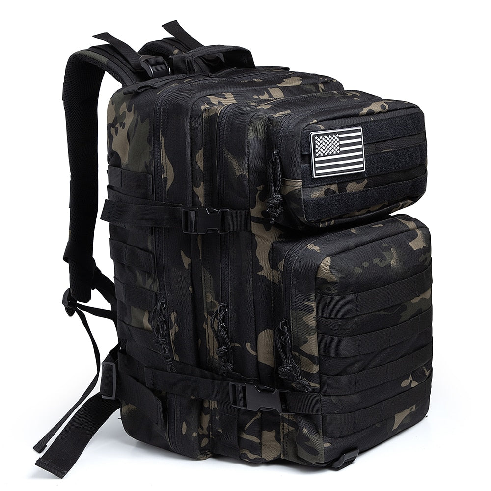 50L Camouflage Army Backpack Men Military Tactical Bags
