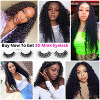 12A Deep Wave Bundles With Closure Frontal Ear to Ear 100% Remy Human Hair