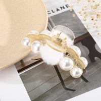 AWATYR 2021 New Hyperbole Big Pearls Acrylic Hair Claw Clips Big Size