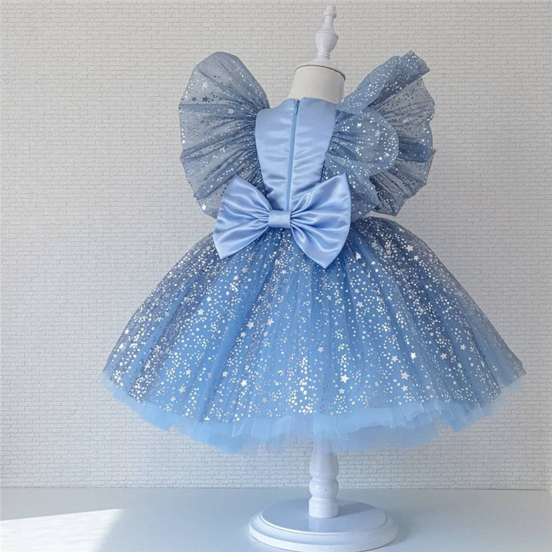 Baby Girl Tutu Party Gown Flower Girls Dresses for Wedding 1 2 3 4 5 Years