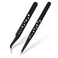 Professional Eyelashes Tweezers For Lashes Extension Nipper Stainless Steel High Precision Eyelash Extension Eyebrow Tweezers