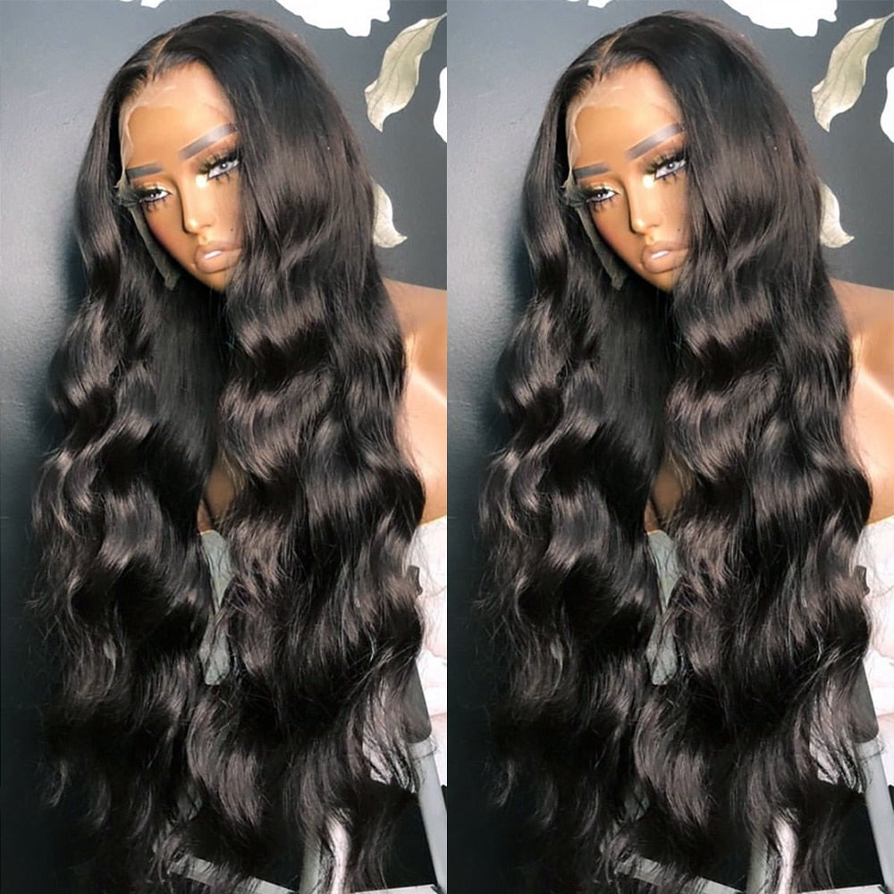 13x4 HD Lace Frontal Wig 30Inch Body Wave Lace Front Wig Brazilian Transparent Wet And Wavy 360 Lace Frontal Human Hair Wigs