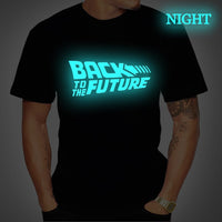 Back To The Future Tshirt Luminous T Shirt camiseta Summer Short Sleeve T Shirts back to future