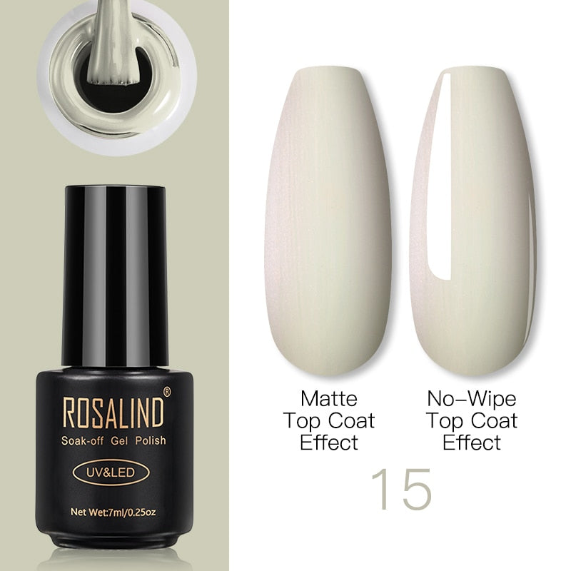 ROSALIND Gel Nail Polish Lamp All For Nails Art Manicure With Matt Base Top Coat Semi Permanant Gellak Nail Gel Polish Varnishes