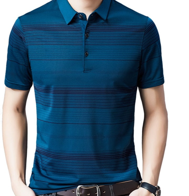 2022 Brand Casual Summer Striped Short Sleeve Polo Shirt Men Poloshirt Jersey Luxury Mens Polos Tee Shirts