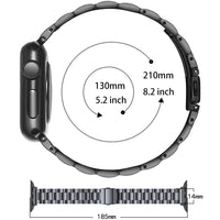 Stainless Steel Link Bracelet for Apple Watch Band 6 7 8 SE 40mm 41mm 44mm 45mm 49mm Women Slim Strap for iWatch 5 4 Accessories