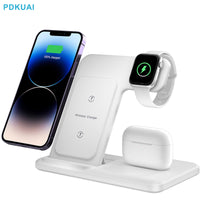 3 In 1 Wireless Charger For iPhone 14 13 12 Pro Max Mini 11 XS XR X 8 20W Fast Charging Stand For AirPods Pro Apple Watch 8 7 6