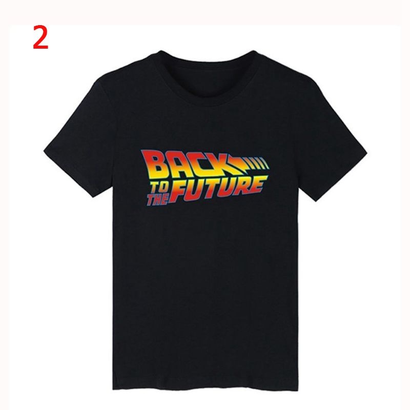 Back To The Future Tshirt Luminous T Shirt camiseta Summer Short Sleeve T Shirts back to future