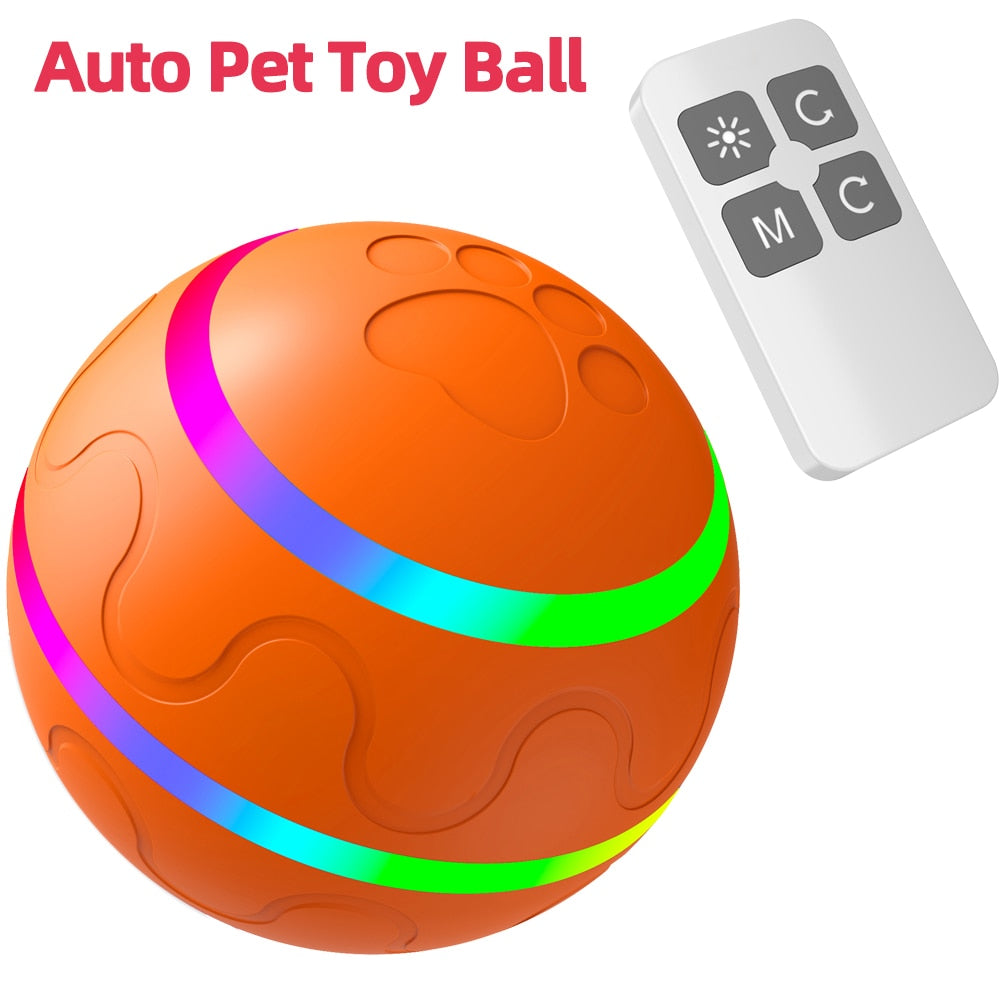 Smart interactive Pet Toy for Dog Cat Ball USB Rechargeable Funny Electric Automatic Rotating Jumping Playing Funny Rolling Ball