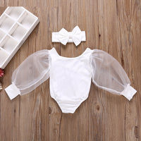 Autumn Newborn Infant Girl Clothes  Fashion Lovely Long Sleeve Bodysuit