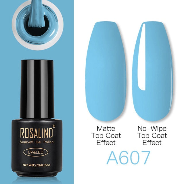 ROSALIND Gel Nail Polish Lamp All For Nails Art Manicure With Matt Base Top Coat Semi Permanant Gellak Nail Gel Polish Varnishes