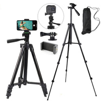 NA-3120 Phone Tripod Stand 40inch Universal Photography for Gopro iPhone Samsung Xiaomi Huawei Phone Aluminum Travel Tripode Par