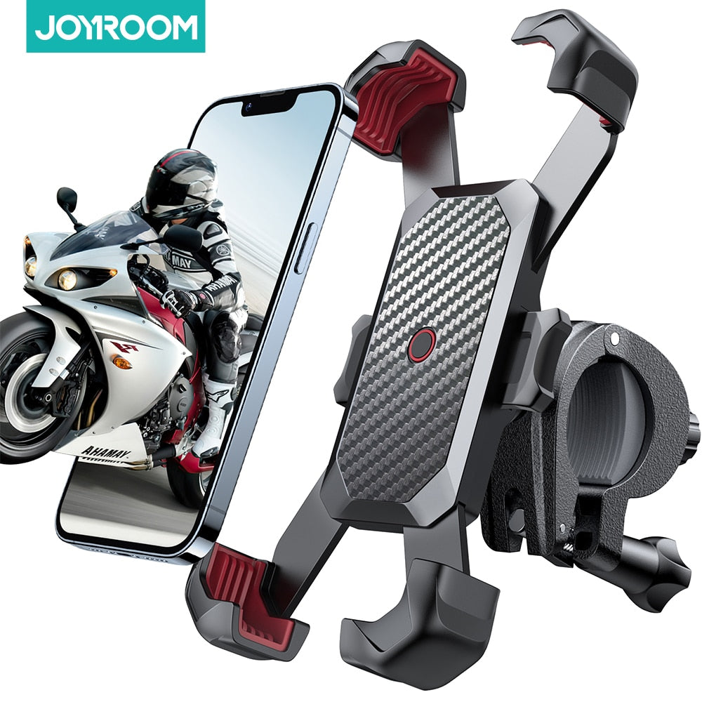 Joyroom Bike Phone Holder 360° View Universal Bicycle Phone Holder for 4.7-7 inch Mobile Phone Stand Shockproof Bracket GPS Clip