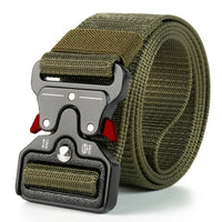 Genuine tactical belt quick release outdoor military belt soft real nylon sports accessories men and women black belt