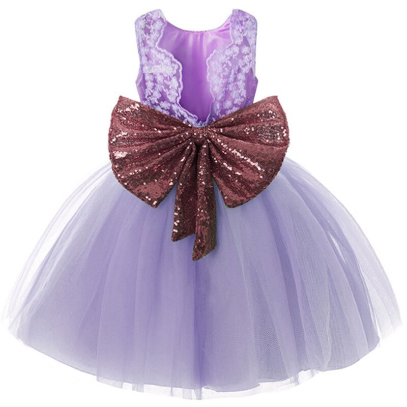 Baby Girl Tutu Party Gown Flower Girls Dresses for Wedding 1 2 3 4 5 Years