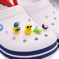 1Pcs Duck Cow Animal Resin Shoe Charms Sandals Shoes Accessories Decorations for Croc JIBZ Children Birthday Gifts