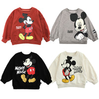 Disney Children's Sweatshirt Mickey Mouse Clothing Baby Boys Girls Long Sleeve Pullover Toddler Sweater Autumn Hoodie Clothes