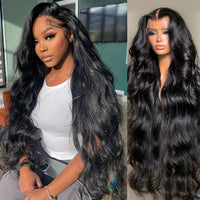 Lace Wig 13x6 Human Hair For Black Women 30 Inch Pre Plucked Brazilian Hair  Body Wave Lace Front