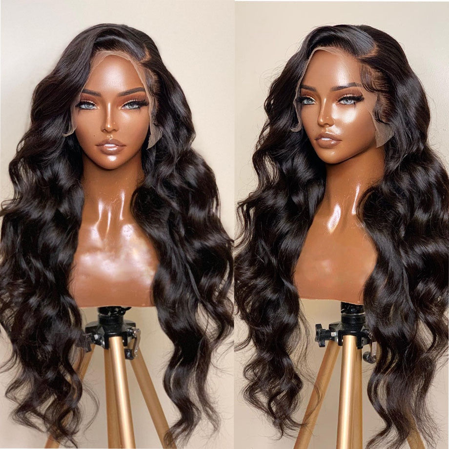 5x5 Hd Lace Closure Body Wave 13x4 Lace Frontal Wig Brizillian Human Hair Glueless Cheap Loose Wave Wigs For Women Pre Plucked