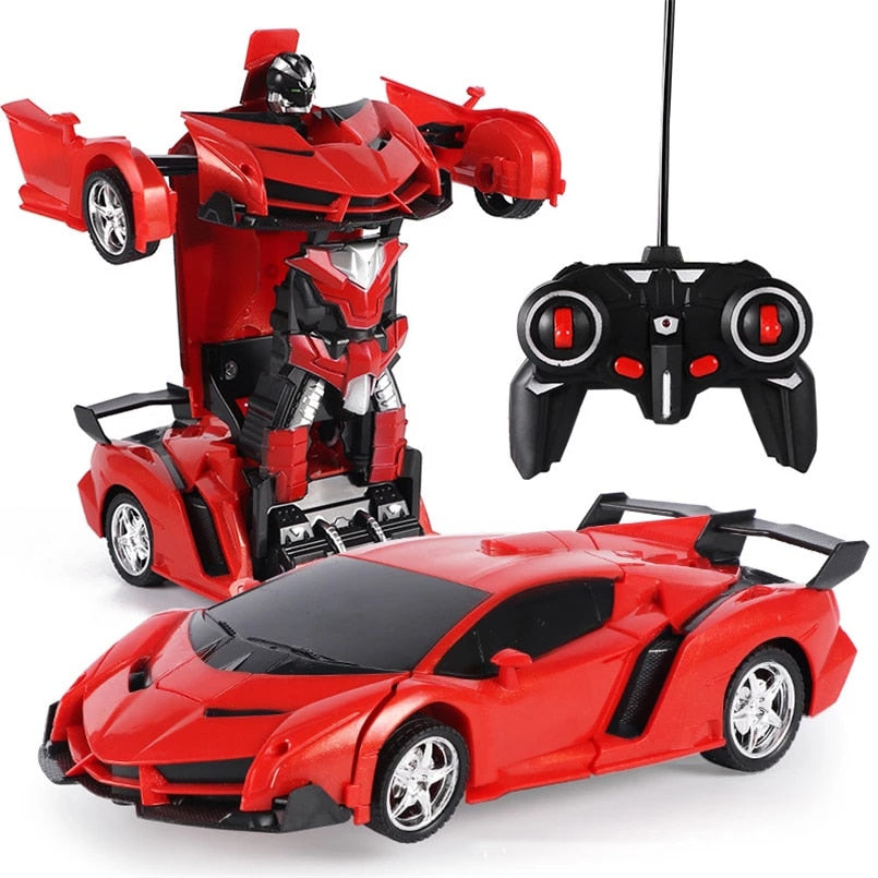 2 in 1 Electric RC Car Transformation Robots Children Boys Toys