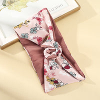 Levao Flower Printing Bandana Wire Headband Knotted Fashion Scarf Hairbands Hair Accessories for Women 2022 New Headwear